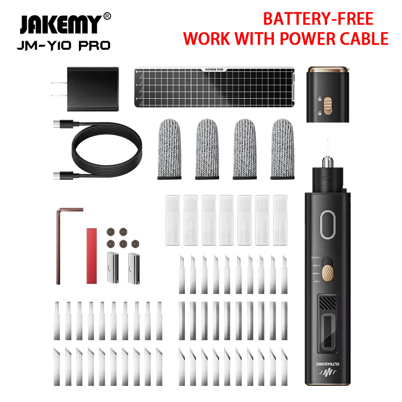 3D Printing Grinder - Jakemy JM-Y10 PRO มีดตัดอัลตราโซนิกหน้าจอ OLED ป้องกันความร้อนสูงเกินไป