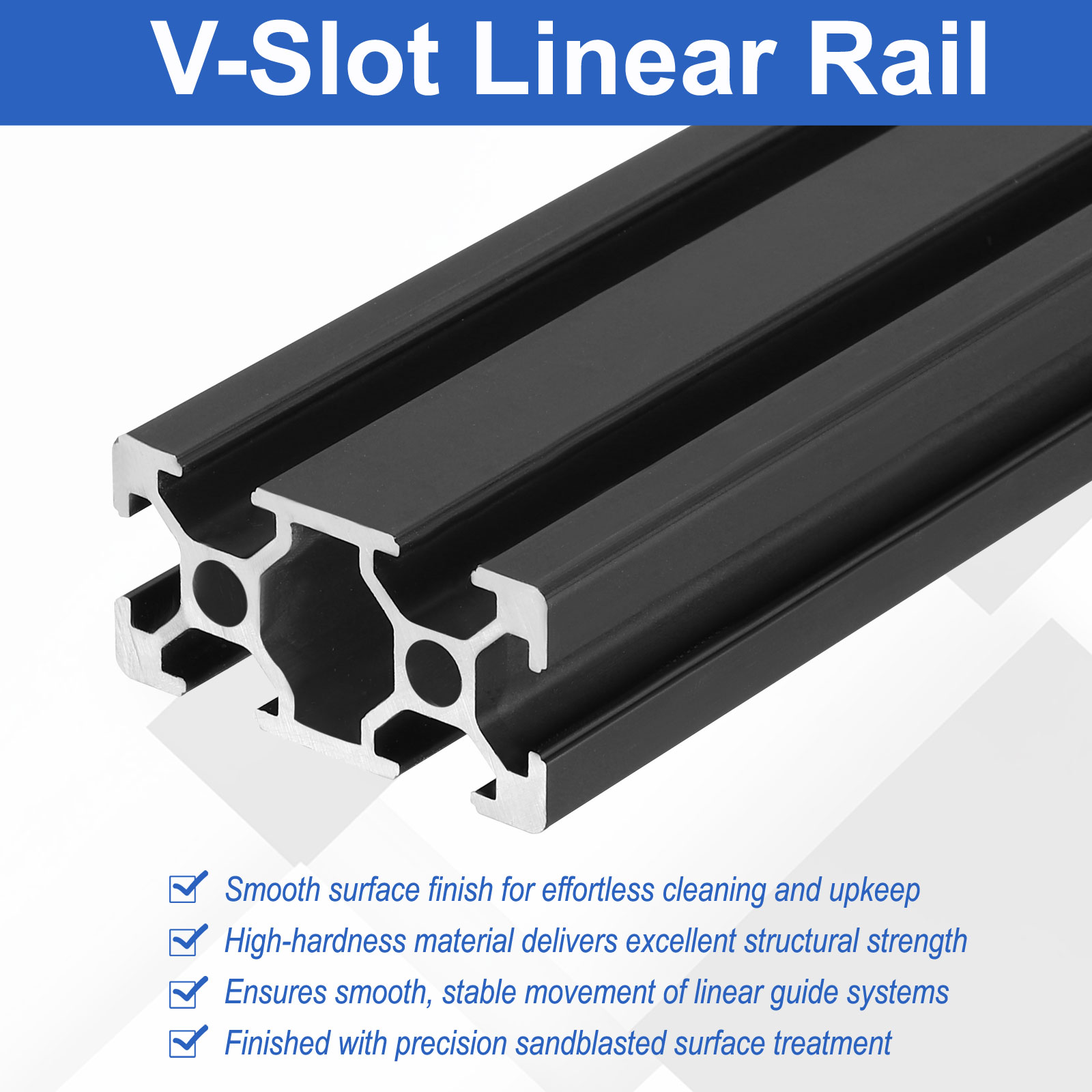 V Slot Aluminum Extrusion - 2 ชิ้น 150-1220 มม. รางนำทางเชิงเส้นแบบ V-Slot