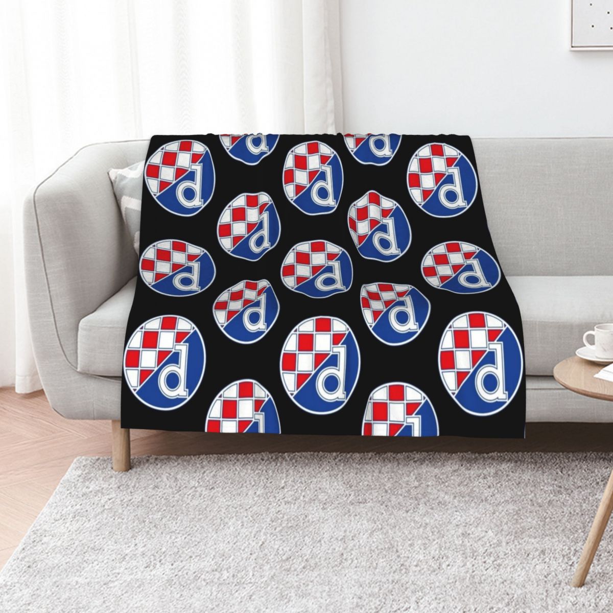 3D Printing Zagreb - ผ้าห่ม Dinamo Zagreb ผ้าฟลานเนล บางเบา สไตล์เรโทร