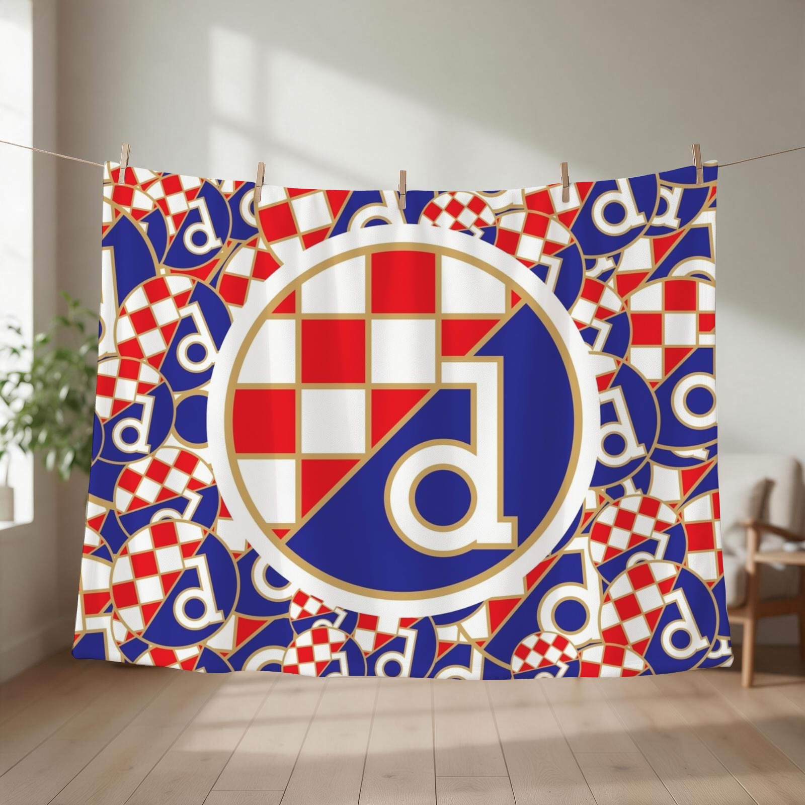 3D Printing Zagreb - ดินาโม ซาเกร็บ ฟุตบอลโครเอเชีย จากมาสคิมิร ฮรเวตสกา ผ้าห่มคลุม