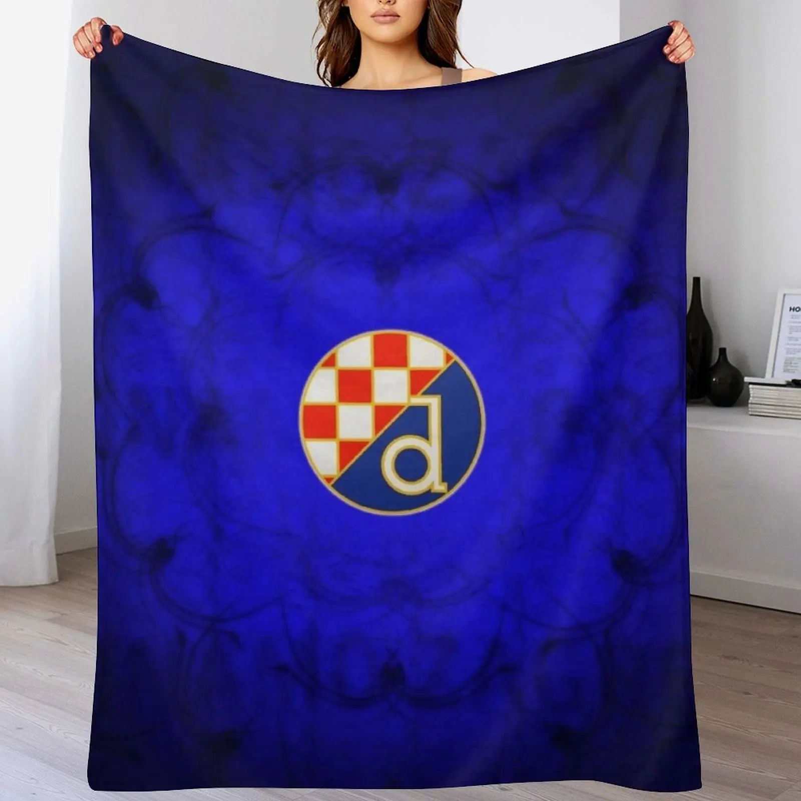 3D Printing Zagreb - GNK ดินาโม ซาเกร็บผ้าห่มขนแกะเชอร์ปาเนื้อนุ่ม ผ้าห่มอุ่นสำหรับฤดูหนาว