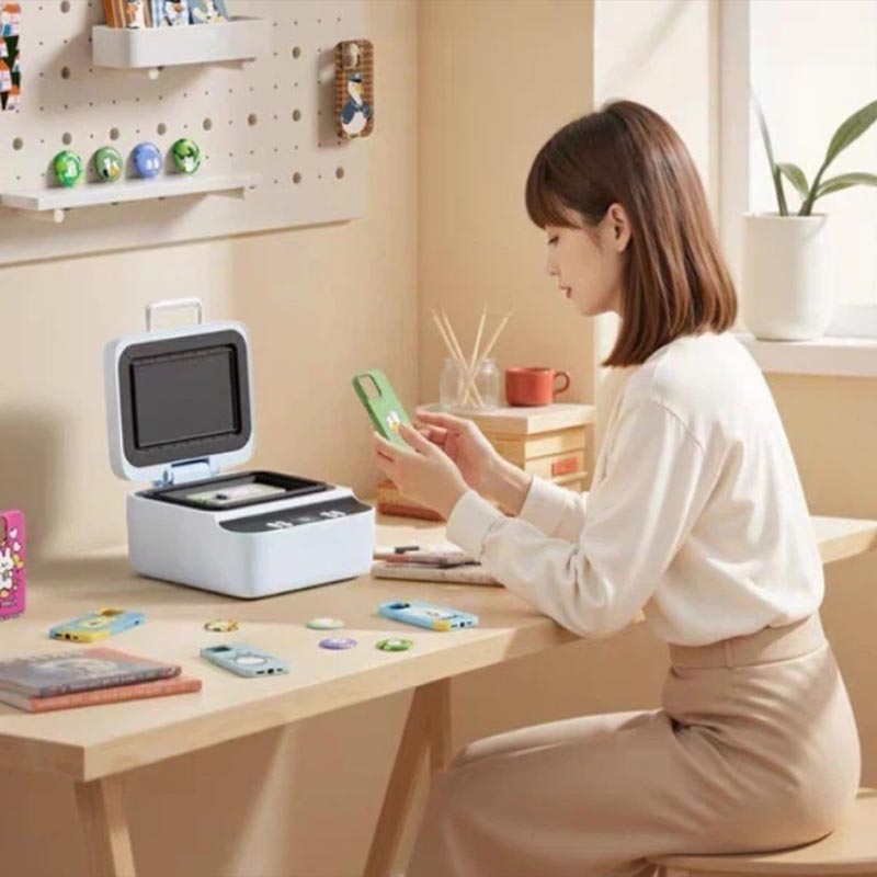 3D Printing Machine - เครื่องกดความร้อนแบบแบนขนาดเล็ก DIY สำหรับพิมพ์เคสมือถือ ระบบสุญญากาศ ถ่ายโอนความร้อน 3
