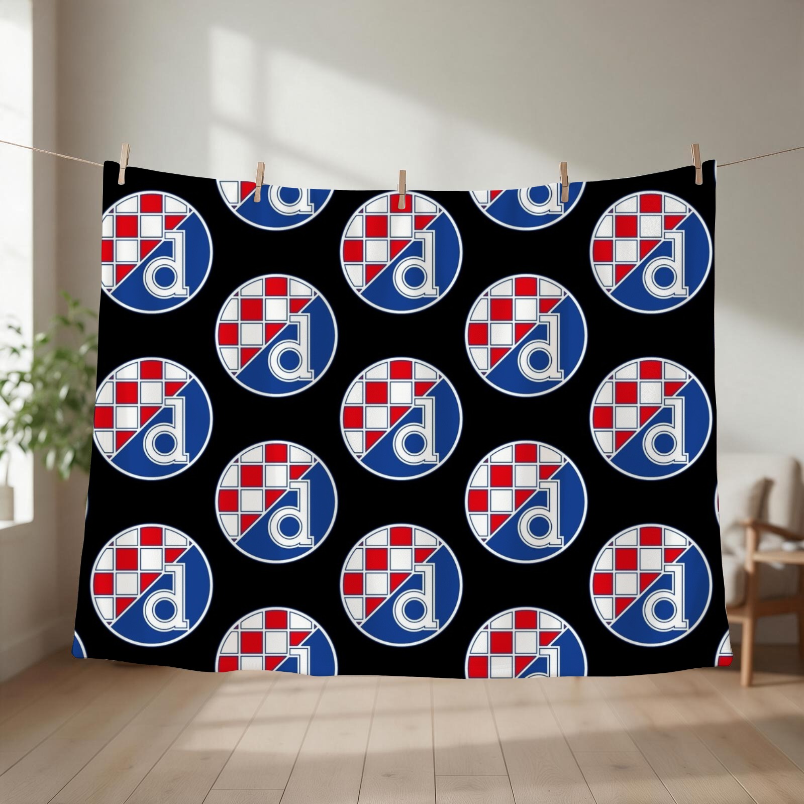 3D Printing Zagreb - ผ้าห่ม Dinamo Zagreb สำหรับฤดูหนาว ผ้าห่มนวมสำหรับเตียง อบอุ่น