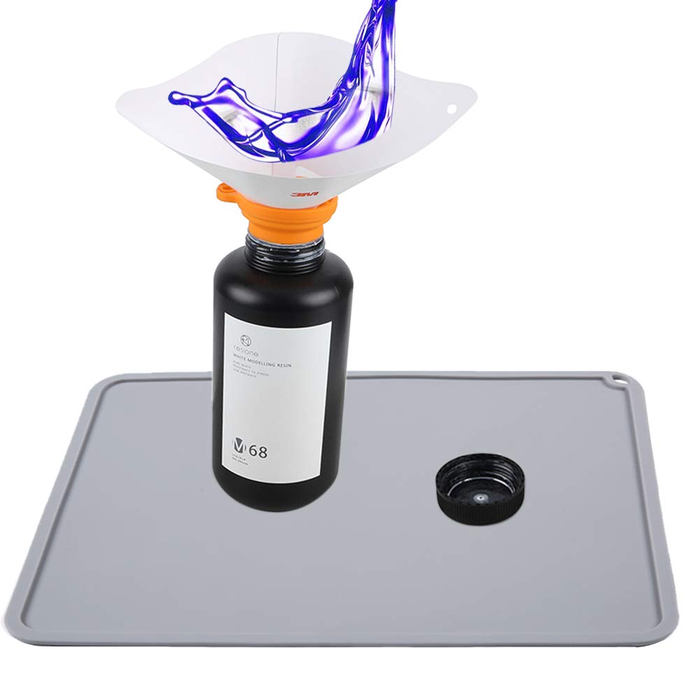 3D Printing Tablet - แผ่นซิลิโคนกันกระแทก 410 x 310 มม. สำหรับทำความสะอาดหรือถ่ายโอนเรซิ่น