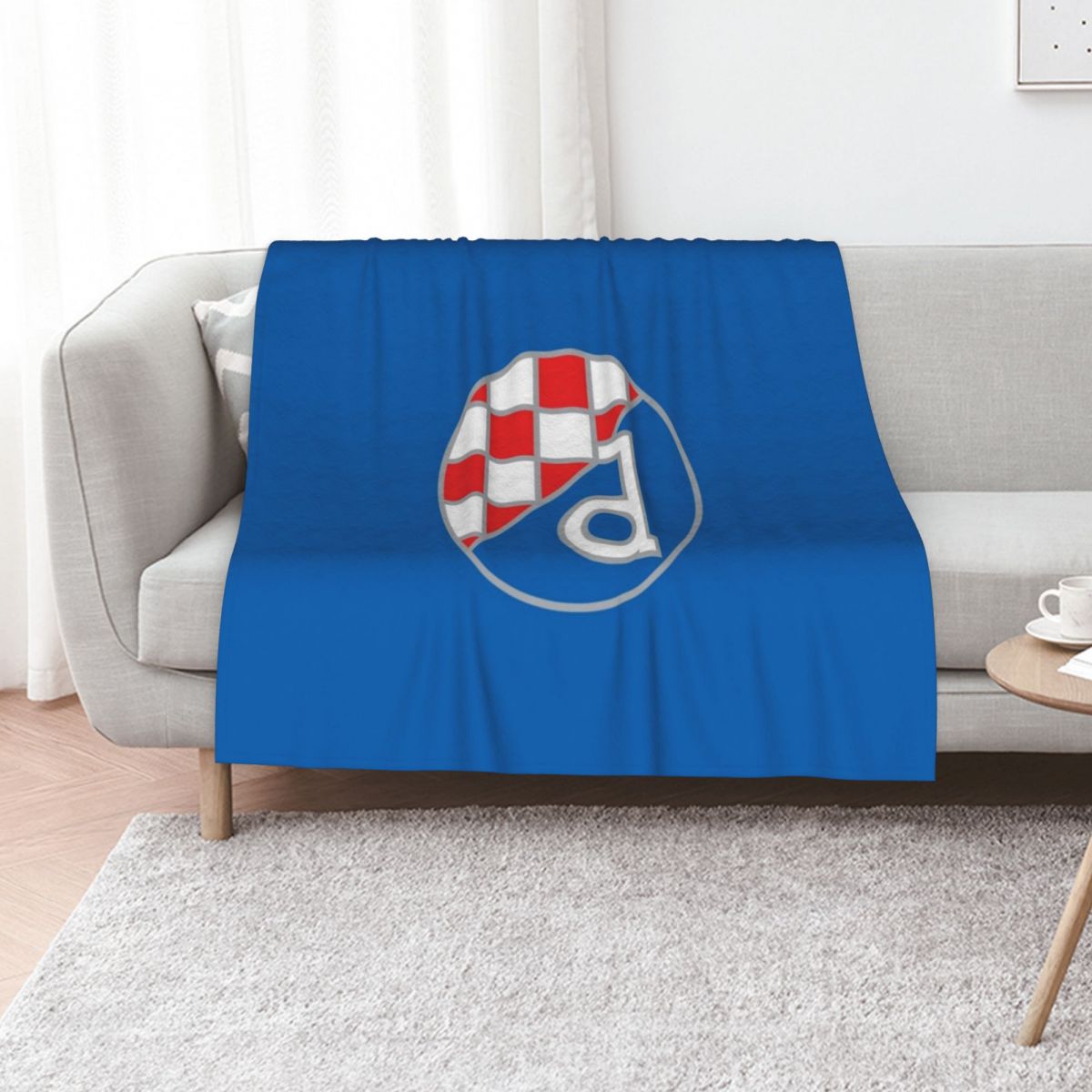 3D Printing Zagreb - ผ้าห่มคลุมเตียงลายสโมสรฟุตบอลดินาโม ซาเกร็บ ผ้าห่มนุ่มสำหรับเตียงขนาดใหญ่ ผ้าห่มตกแต่งโซฟา ผ้าห่มคลุมสำหรับเดินทาง