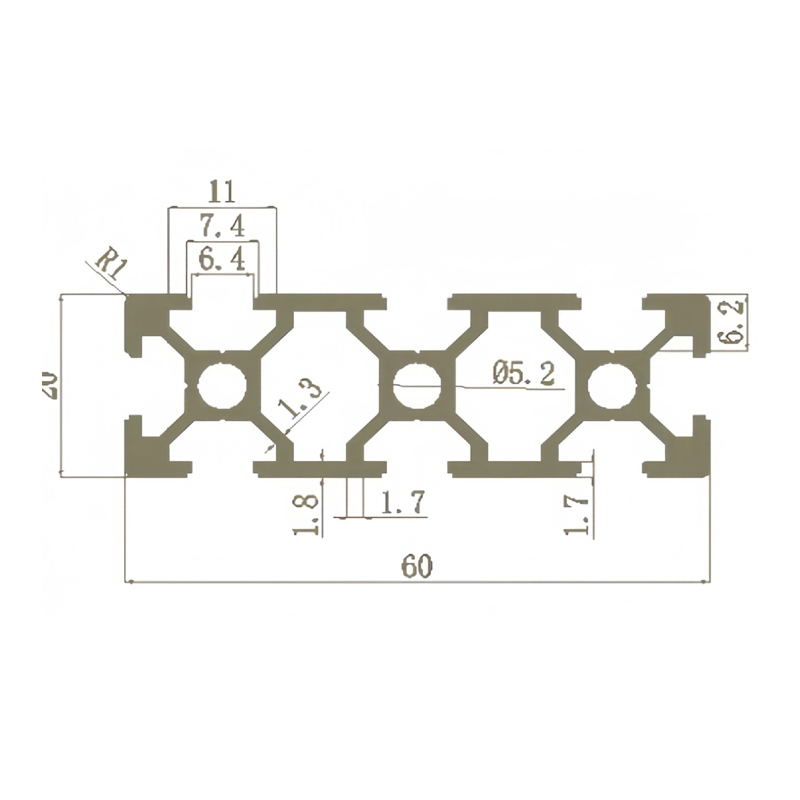 1 ชิ้น 2 ชิ้น สีดำ 2060 V-Slot - V Slot Aluminum Extrusion บทวิจารณ์และราคา