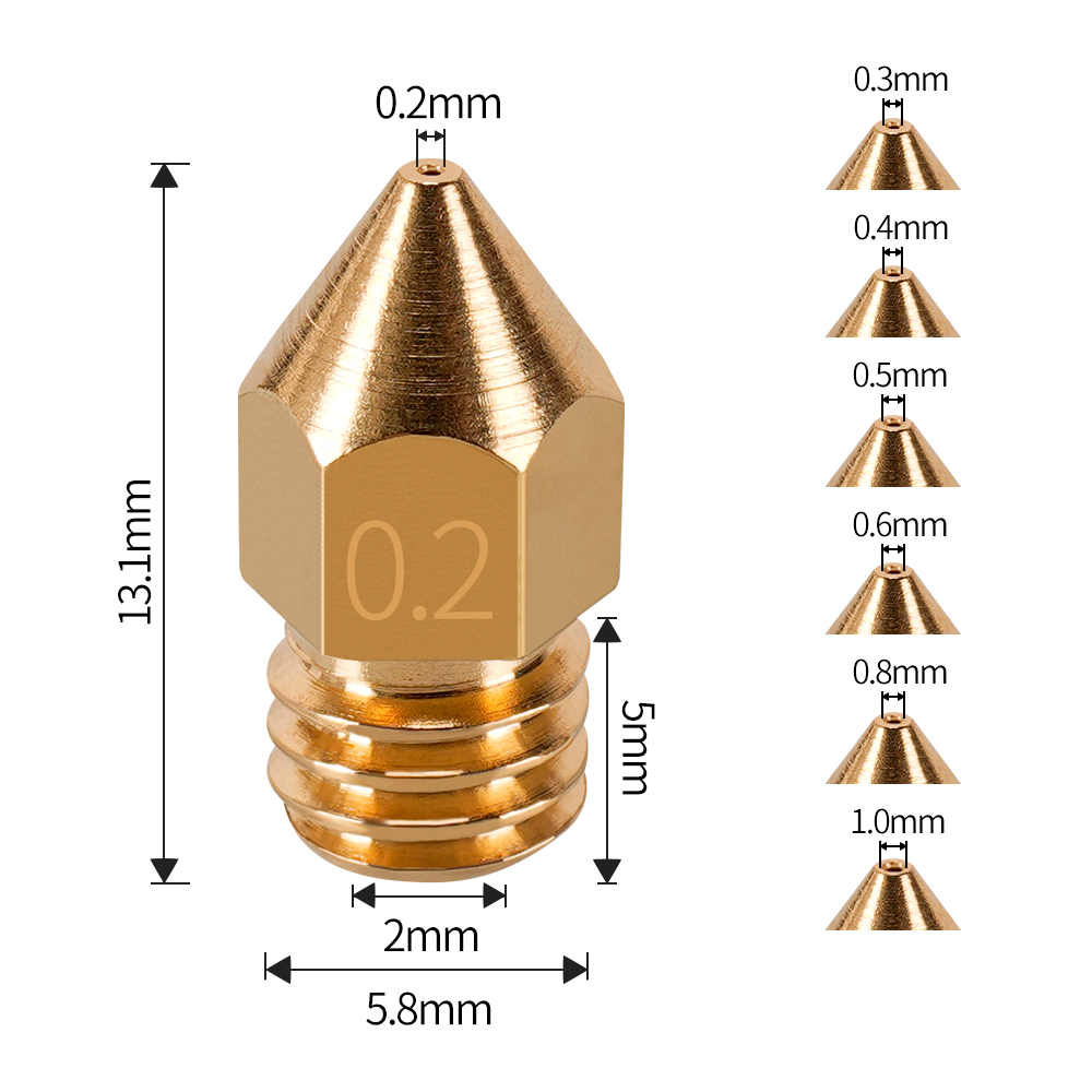 MK7 MK8 หัวฉีด 0.4 มม.0.3 มม.0 - 3D Printing Industry บทวิจารณ์และราคา