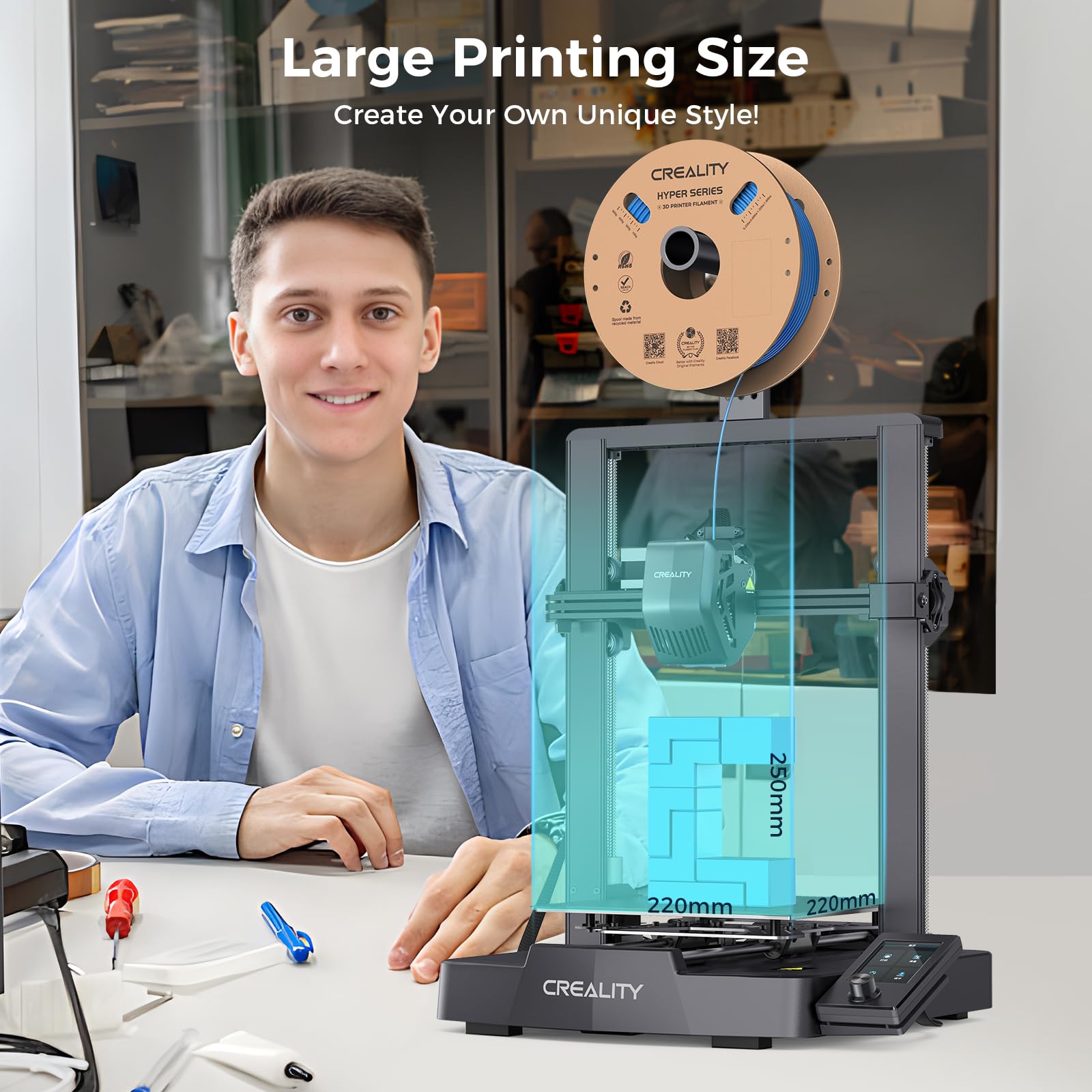 เครื่องพิมพ์3D แบบ Ender-3 Cre - 3D Printing Online บทวิจารณ์และราคา