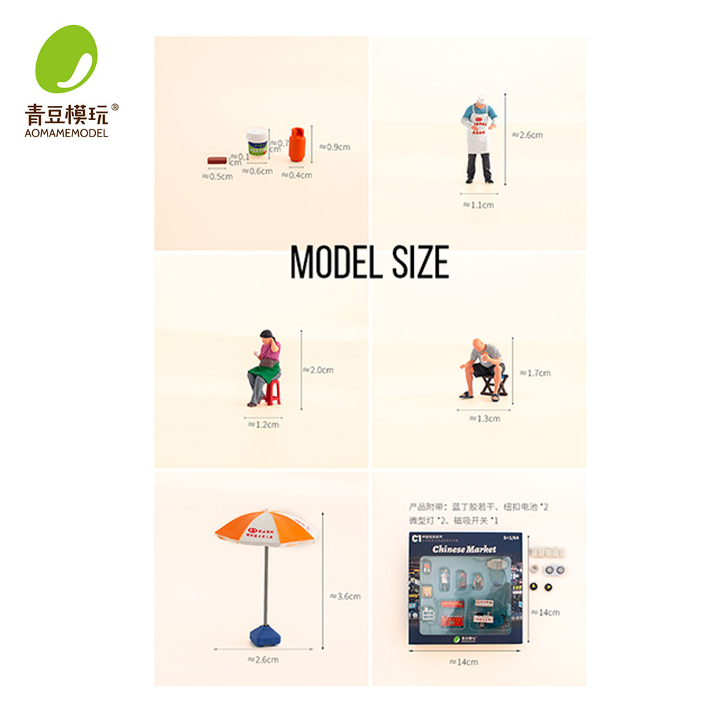 ชุดโมเดลตลาดกลางคืน 1/64 - ร้า - 3D Printing Yourself บทวิจารณ์และราคา
