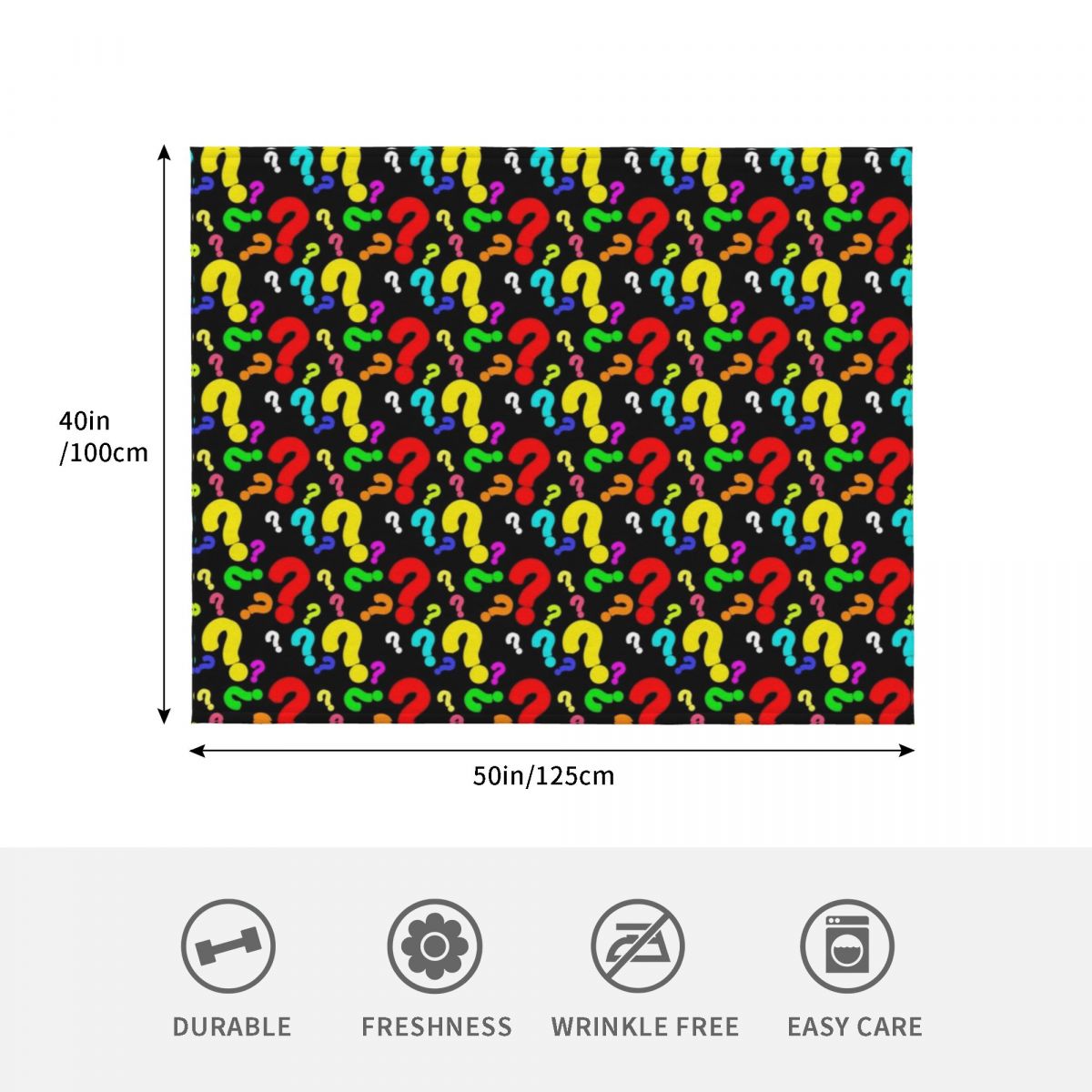 ผ้าห่มคลุมลายเครื่องหมายคำถามห - 3D Printing Question บทวิจารณ์และราคา